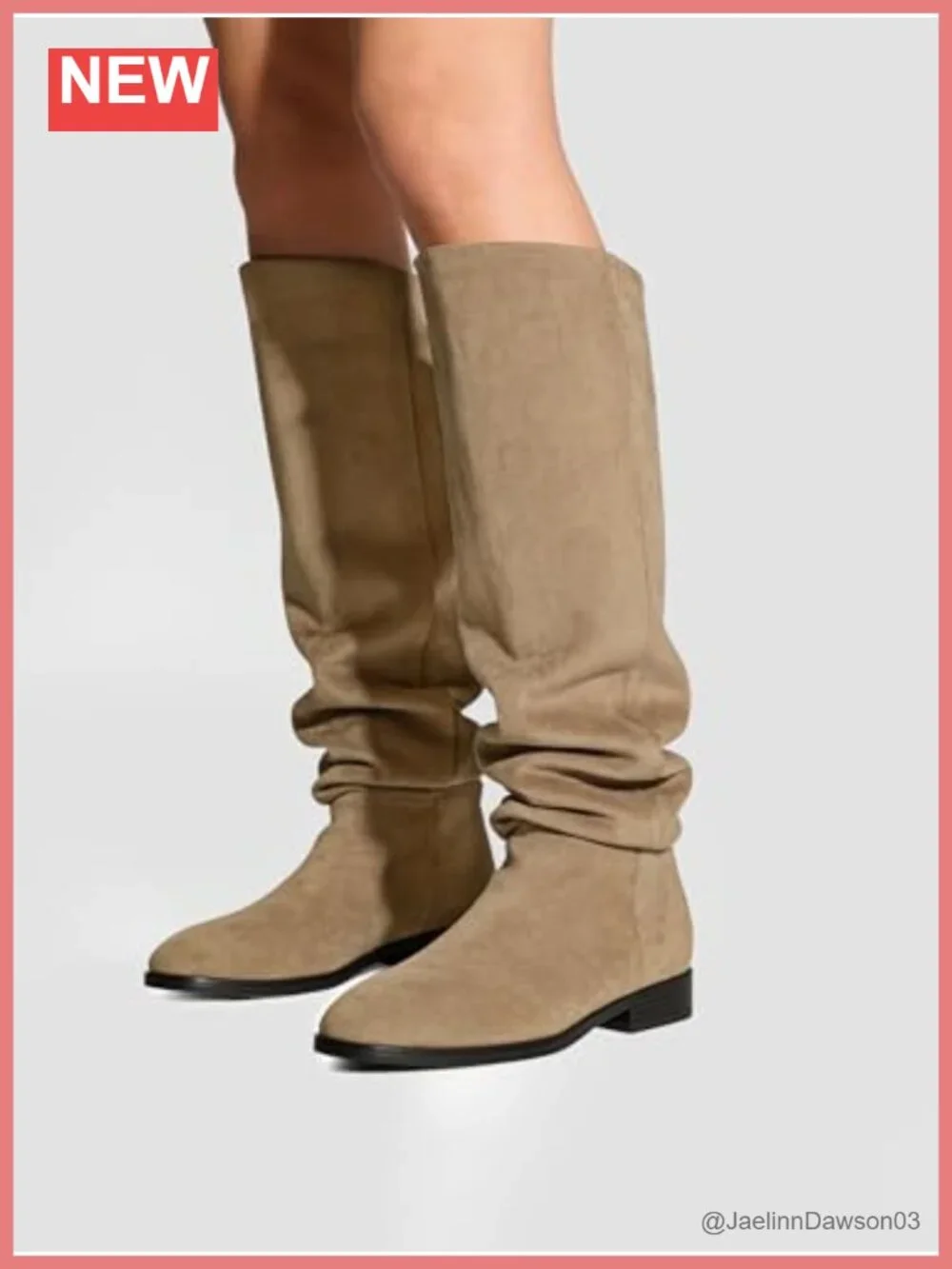 Women's 3-Way Wear Suede Knee High Boots Convertible Fold Over Slouchy Comfort